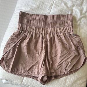 Free People Movement The Way Home Shorts - Pink, High Waisted, Medium